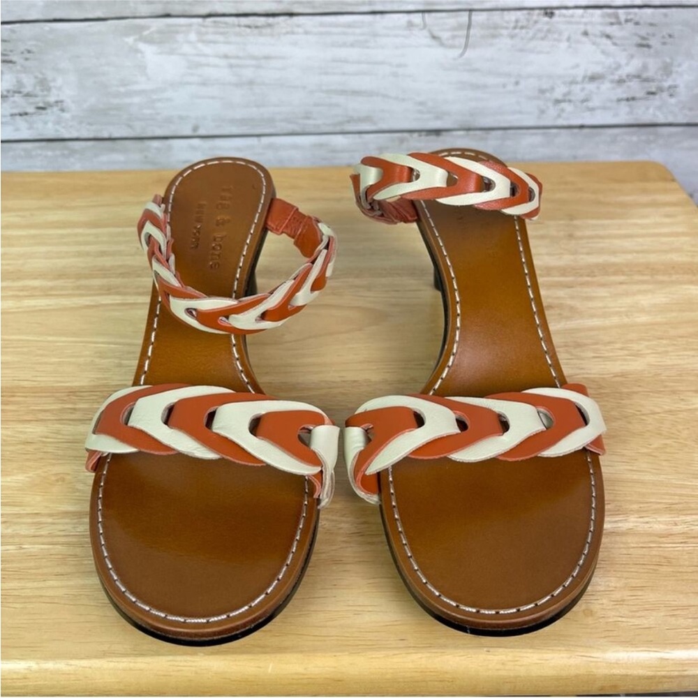 Rag & Bone Infinity Mid Heel Sandals, Size 39/9